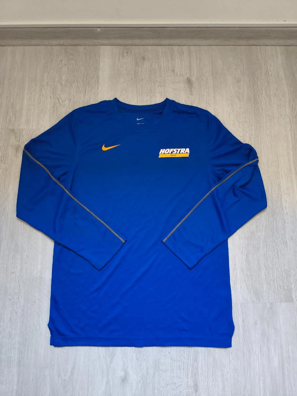 T-Shirt Manche Longue Nike Dri-Fit Bleu Taille M